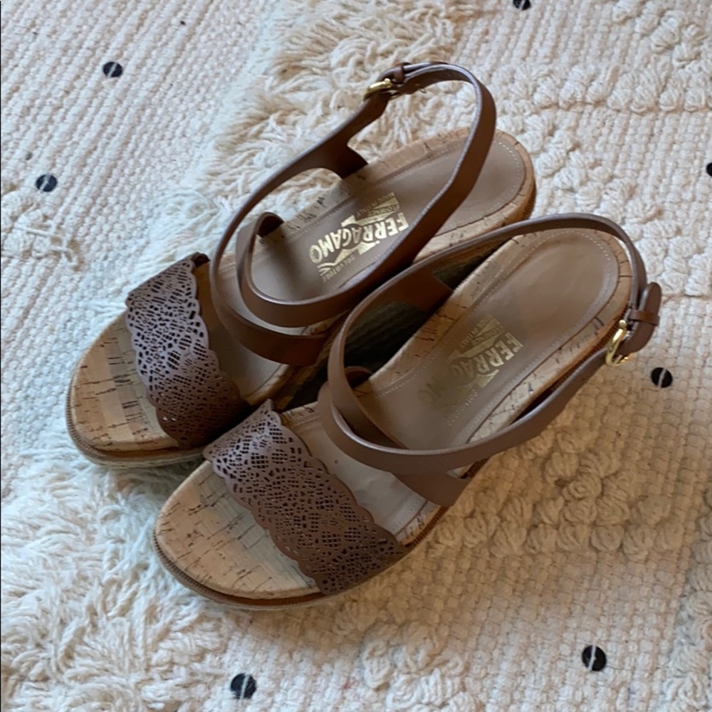 Y2k Salvatore Ferragamo Gioela Wedge